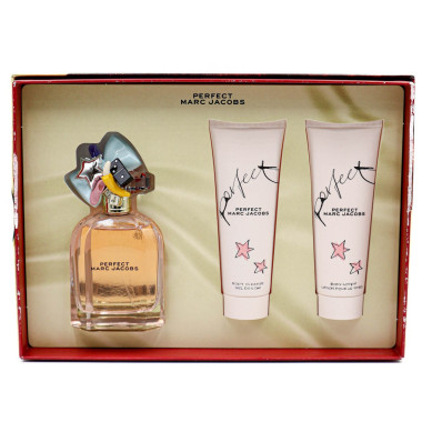 PERFUME SET MARC JACOBS PERFECT EDP 3 PCS MUJER